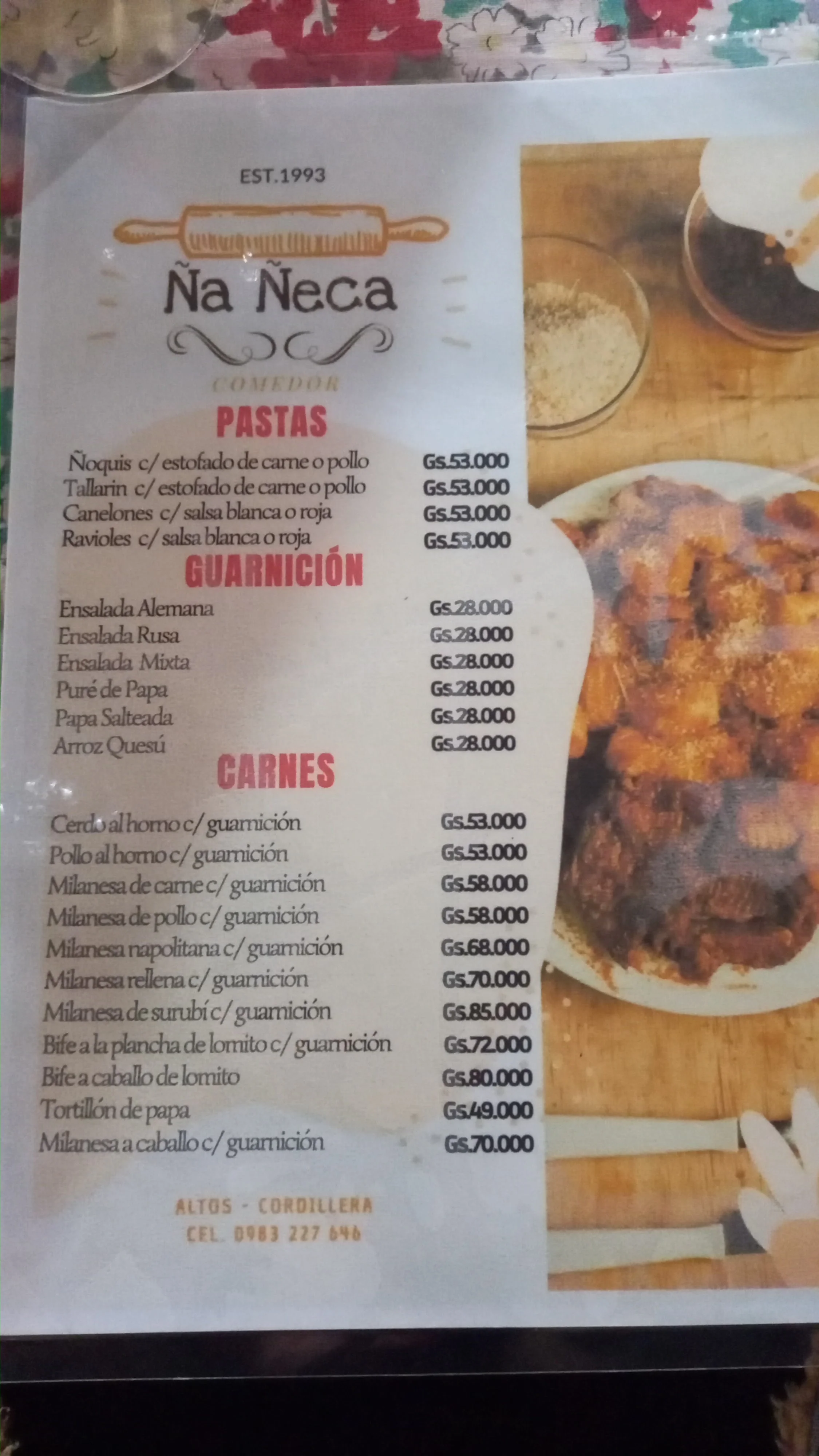 Menú de Comedor Ña Ñeca — página 10